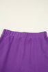 Half Zip Collared Pullover Pocket Mini Skirt Two Piece Dresses